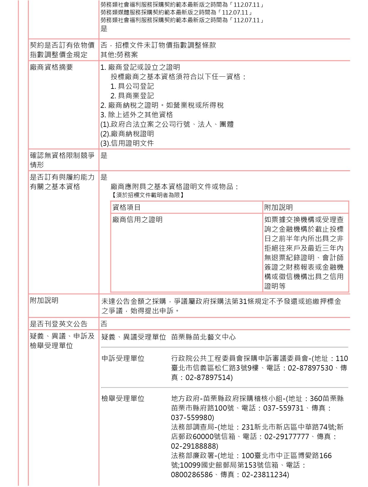 (公開取得報價單或企劃書公告) 「《那一天，彩虹出現》原創音樂劇服裝管理專業服務」委託案 4