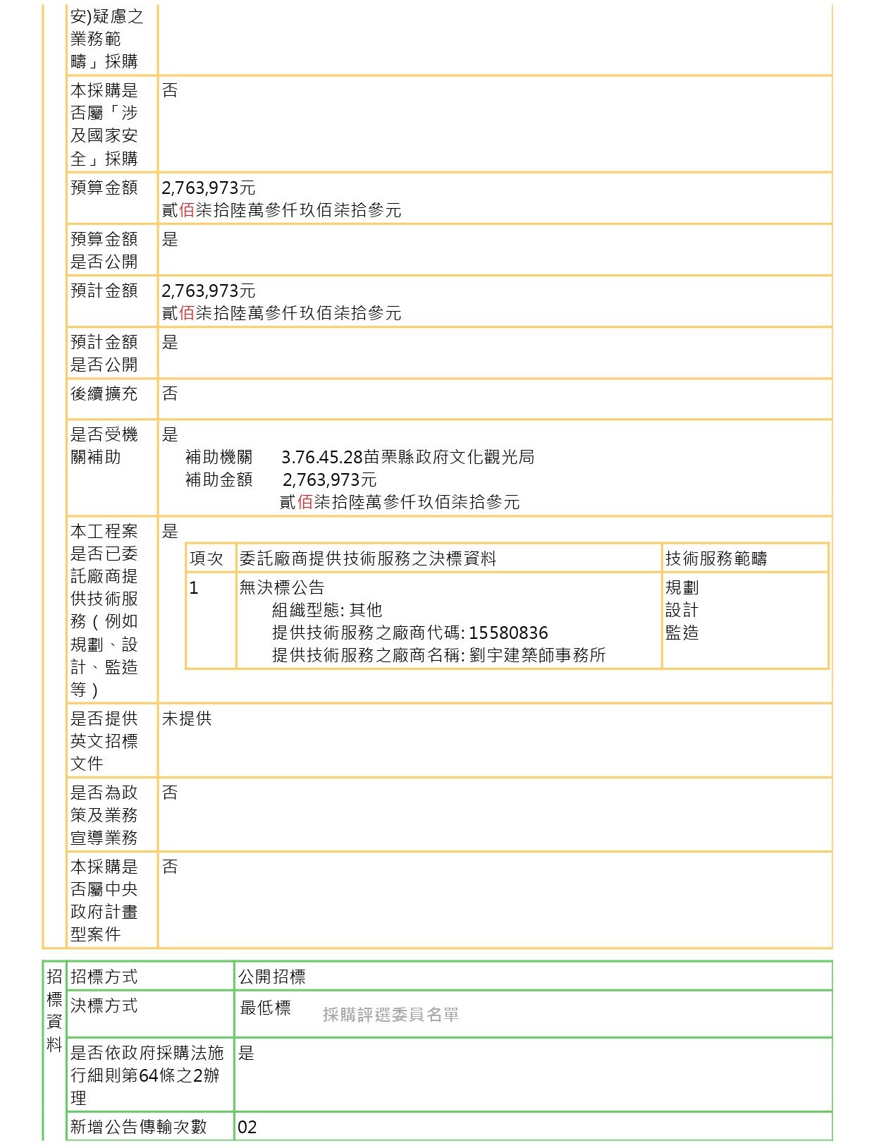 (公開招標)苗北藝文中心頂樓地坪防水及除鏽工程(第2次)2